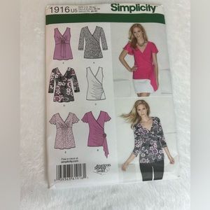 Simplicity sewing pattern for women’s shirts